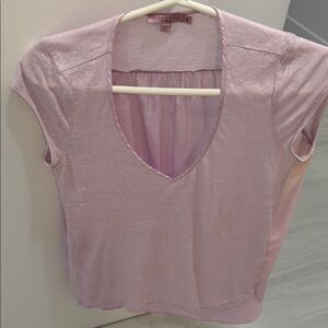 Calypso St. Barth Soft Pink V-Neck Top